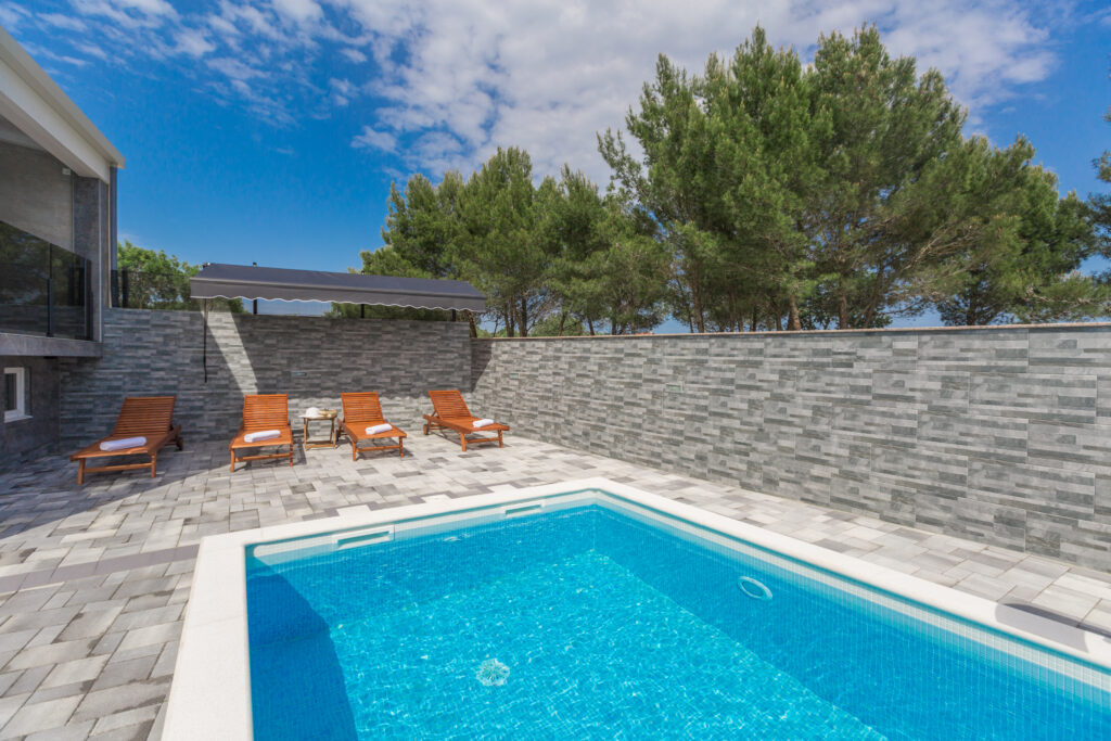Pool and lounge area.